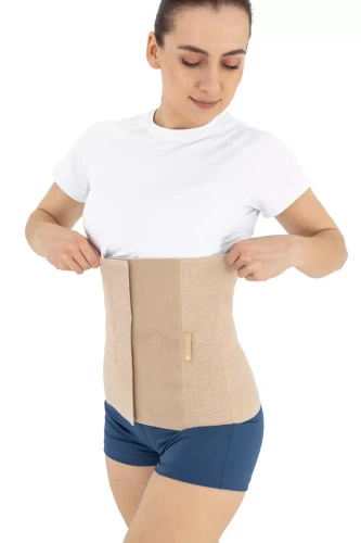 Wysoki pas brzuszny unisex pooperacyjny oddychający AM-APBW Reh4Mat