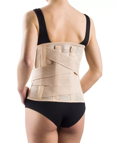 Wysoka orteza piersiowo-lędźwiowo-krzyżowa na kręgosłup ze stalkami i pasami dociągowymi TGO-R SLK 703 Timago