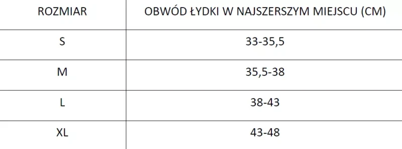 elastyczna-opaska-uciskowa-na-lydke-kompresyjna-tgo-c-ol-802-timago-tabela-rozmiarow.webp