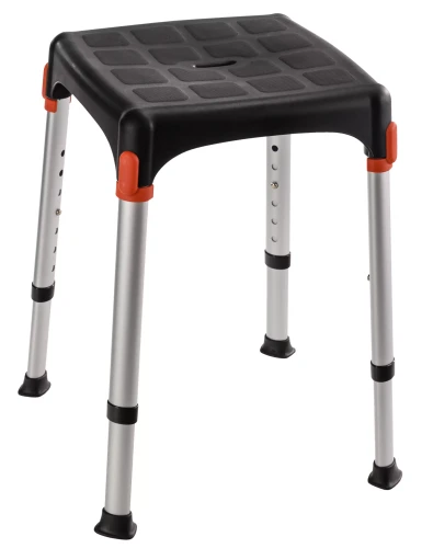 Taboret prysznicowy kwadratowy regulowany do 175kg KINGA-BSTA-20 Timago