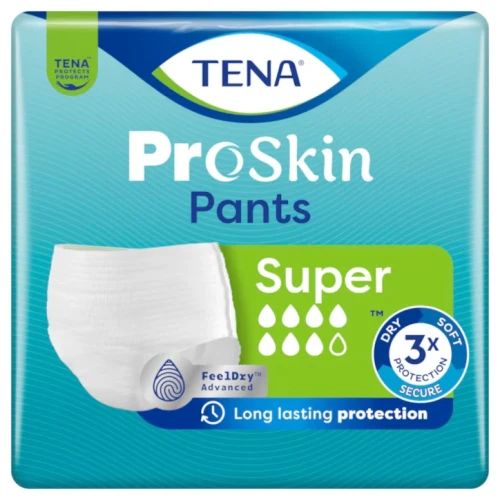 Majtki chłonne, bielizna na nietrzymanie moczu TENA Pants ProSkin Super
