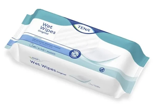 Chusteczki nawilżane 80 szt. do codziennej higieny i pielęgnacji, zapachowe TENA Wet Wipes Original
