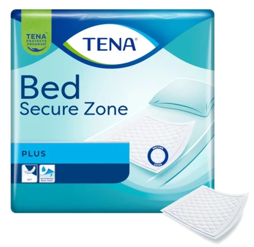 Podkłady chłonne higieniczne, maty jednorazowe na łóżko, 60x60 cm, 60x90 cm TENA Bed Secure Zone Plus