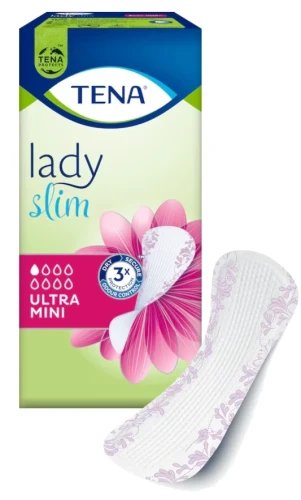 Wkładki na nietrzymanie moczu dla kobiet, podpaski TENA Lady Slim Ultra Mini