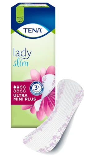 Wkładki na nietrzymanie moczu dla kobiet, podpaski TENA Lady Slim Ultra Mini Plus, 24 sztuki