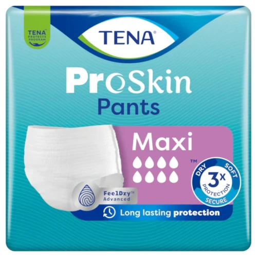 Majtki chłonne, bielizna na nietrzymanie moczu TENA Pants ProSkin Maxi