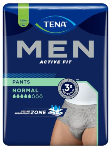Majtki chłonne dla mężczyzn, bielizna na nietrzymanie moczu TENA Men Pants Normal Grey