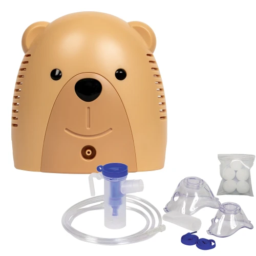 Inhalator nebulizator kompresyjny dla dzieci z 2 maskami w zestawie, cichy TEDI Timago