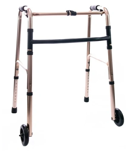 Składany balkonik rehabilitacyjny dwukołowy z regulacją wysokości do 136 kg ARmedical