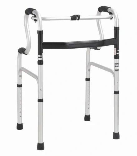 Składany balkonik rehabilitacyjny dwufunkcyjny krocząco-stały z regulacją wysokości ułatwiający wstawanie Medreha