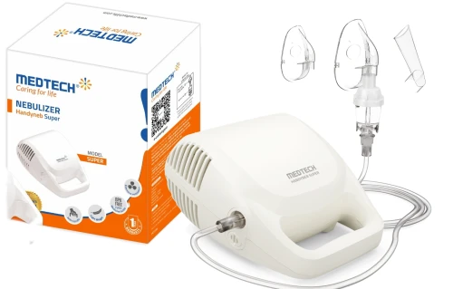 Inhalator nebulizator tłokowy dla dzieci i dorosłych cichy i przenośny Medreha