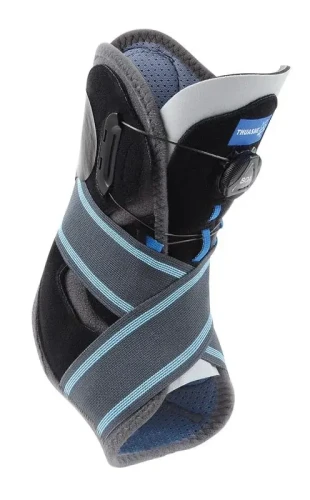Stabilizująca orteza stawu skokowego z usztywnieniem bocznym, otwarta konstrukcja Malleo Dynastab BOA Open Thuasne