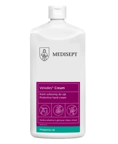Krem ochronny do rąk, nawilżający, regenerujący  500 ml Velodes Cream Medisept