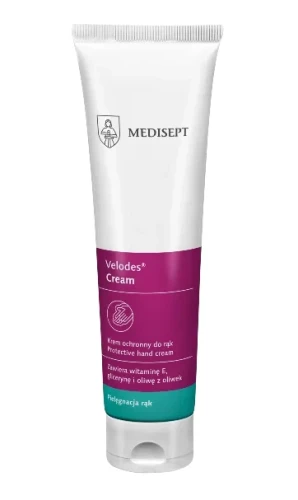 Krem ochronny do rąk, nawilżający, regenerujący  100 ml Velodes Cream Medisept