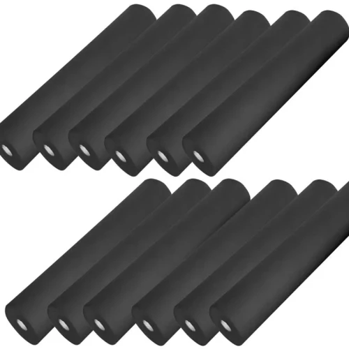 Zestaw 12 sztuk - podkład włókninowy w rolce 60cm x 50m czarny, jednorazowy, do gabinetów medycznych