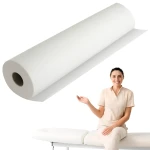 Podkład włókninowy w rolce 60cm x 50m biały, jednorazowy, do gabinetów medycznych EKO HIGIENA