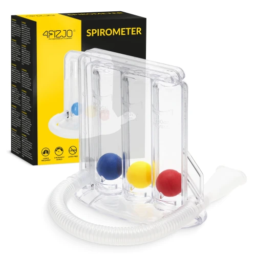 Spirometr oddechowy 3-kulkowy do ćwiczeń wdechu trenażer 4FIZJO