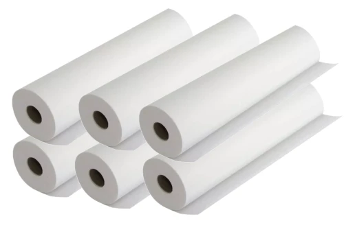 Zestaw 6 sztuk - podkład włókninowy w rolce 60cm x 50m biały, jednorazowy, do gabinetów medycznych