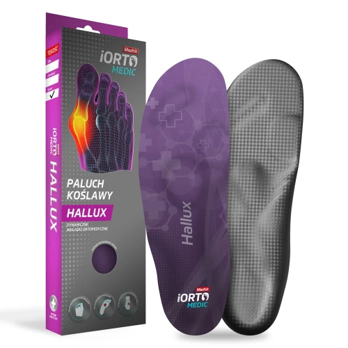 Wkładki ortopedyczne na haluksy, palce młotkowate i szponiaste (płaskostopie poprzeczne) do szerszego obuwia SPACE Mazbit