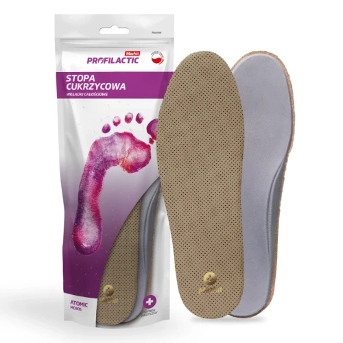 Wkładki ortopedyczne do butów na na stopę cukrzycową dla diabetyków wspierające łuk stopy Mazbit