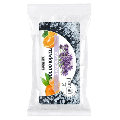 Sól do kąpieli 1 kg z olejkami lawenda-pomarańcza RELAX&SPA