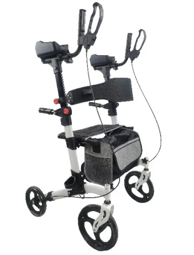 Podpórka rehabilitacyjna 4-kołowa typu ambona z podparciem łokci, siedziskiem i hamulcami ARmedical