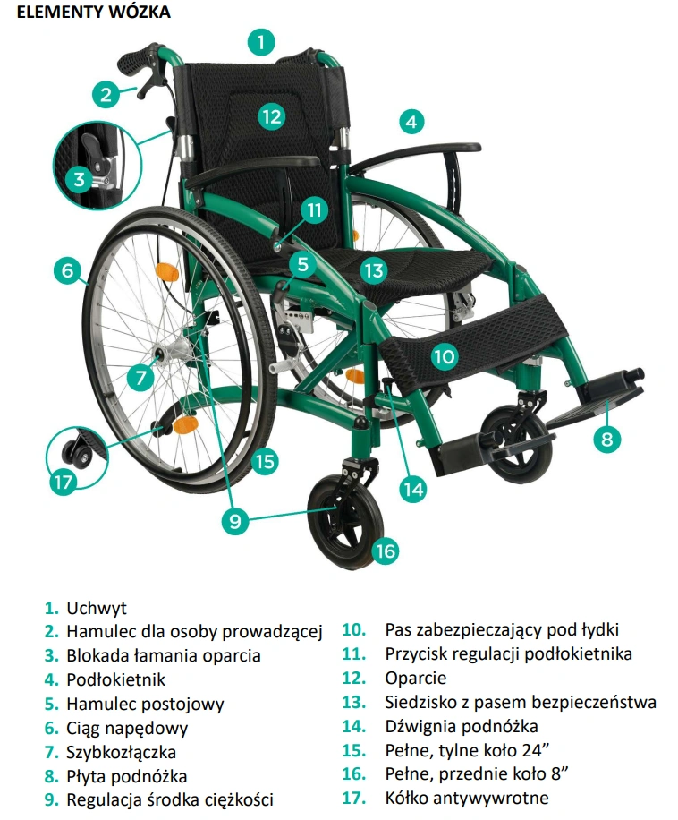 aktywny-wozek-inwalidzki-aluminiowy-lekki-skladany-z-regulowanymi-podlokietnikami-drift-tim-zielony-timago-specyfikacja.webp