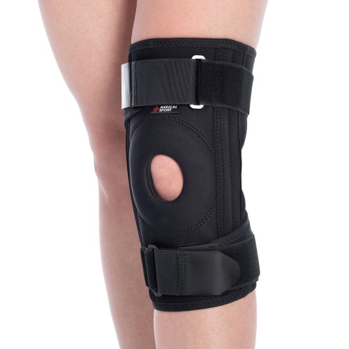 Stabilizator na kolano sportowy z fiszbniami (szynami) MSupport