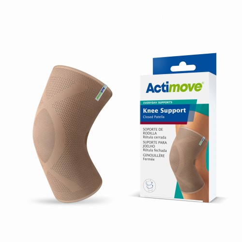 Kompresyjna opaska uciskowa na kolano elastyczna sportowa z zabudowaną rzepką ACTIMOVE