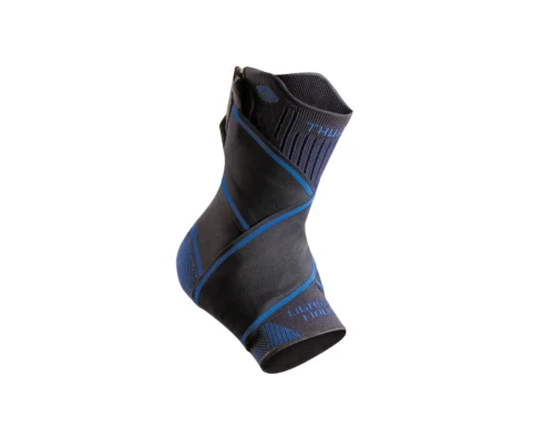 Orteza stawu skokowego z funkcjonalnymi paskami dociągowymi, opaska kompresyjna Ligastrap Malleo Thuasne