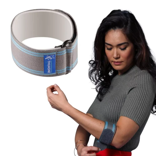 Półsztywna opaska na łokieć tenisisty golfisty z wewnętrzną pianką tłumiącą wibracje Condylex Thuasne