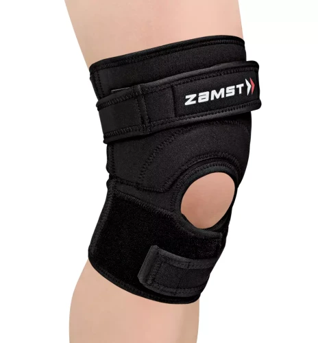 Stabilizator na kolano skoczka ból pod rzepką orteza stabilizująca JK-2 Zamst