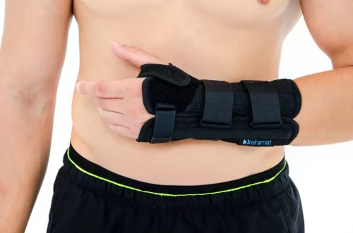 Orteza nadgarstka i przedramienia z fiszbinami i anatomiczną szyną dłoniową AS-NX-01 Reh4Mat