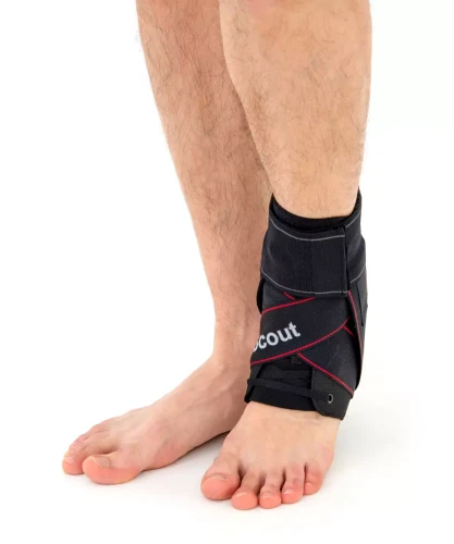 Sznurowana orteza stawu skokowego z usztywnieniem bocznym obejmująca goleń i stopę AM-OSS-03 Reh4Mat