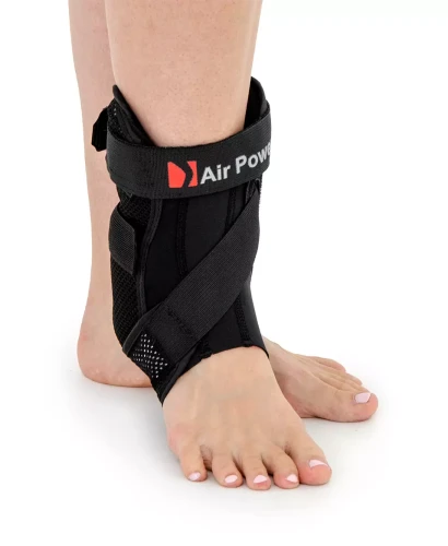 Orteza stawu skokowego z anatomicznymi poduszkami powietrznymi i pasem dociągowym AM-SX-07 Reh4Mat