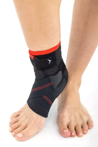 Orteza stawu skokowego z elastycznymi pasami kompresyjna opaska AM-OSS-04 Reh4Mat