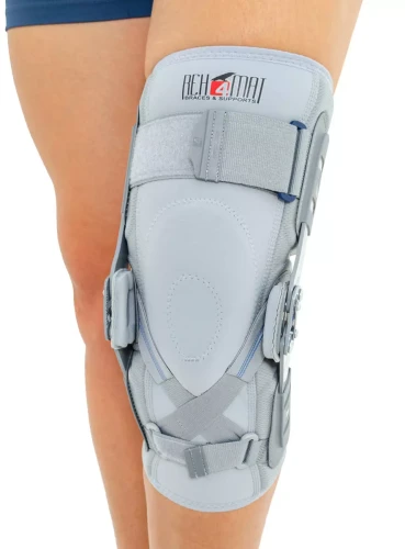 Orteza stawu kolanowego z usztywnieniem bocznym, regulacją ruchomości i stabilizatorem ACL EB-SK/2RA Reh4Mat