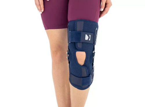 Otwarta orteza stawu kolanowego z szynami i regulacją ruchomości AM-OSK-O/2RA Reh4Mat