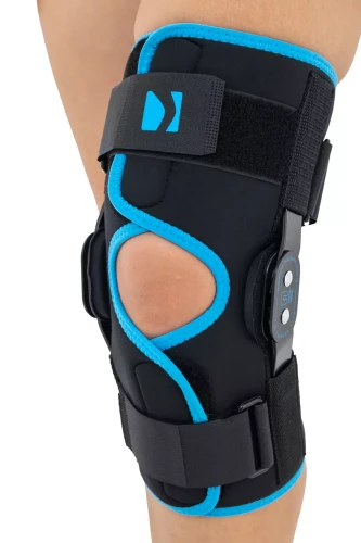 Otwarta orteza kolana z szynami bocznymi oddychająca lekka AM-OSK-O/2 Reh4Mat