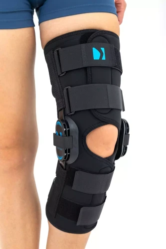 Orteza stawu kolanowego z szynami i regulacją kąta zgięcia, wyprostu AM-OSK-OL/2R Reh4Mat