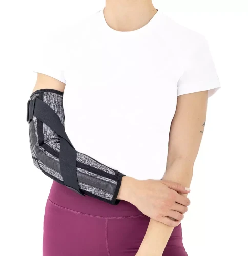 Orteza stawu łokciowego z fiszbinami i regulacją wyprostu EB-L czarny Reh4Mat