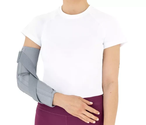 Orteza stawu łokciowego z fiszbinami i regulacją wyprostu EB-L szary Reh4Mat